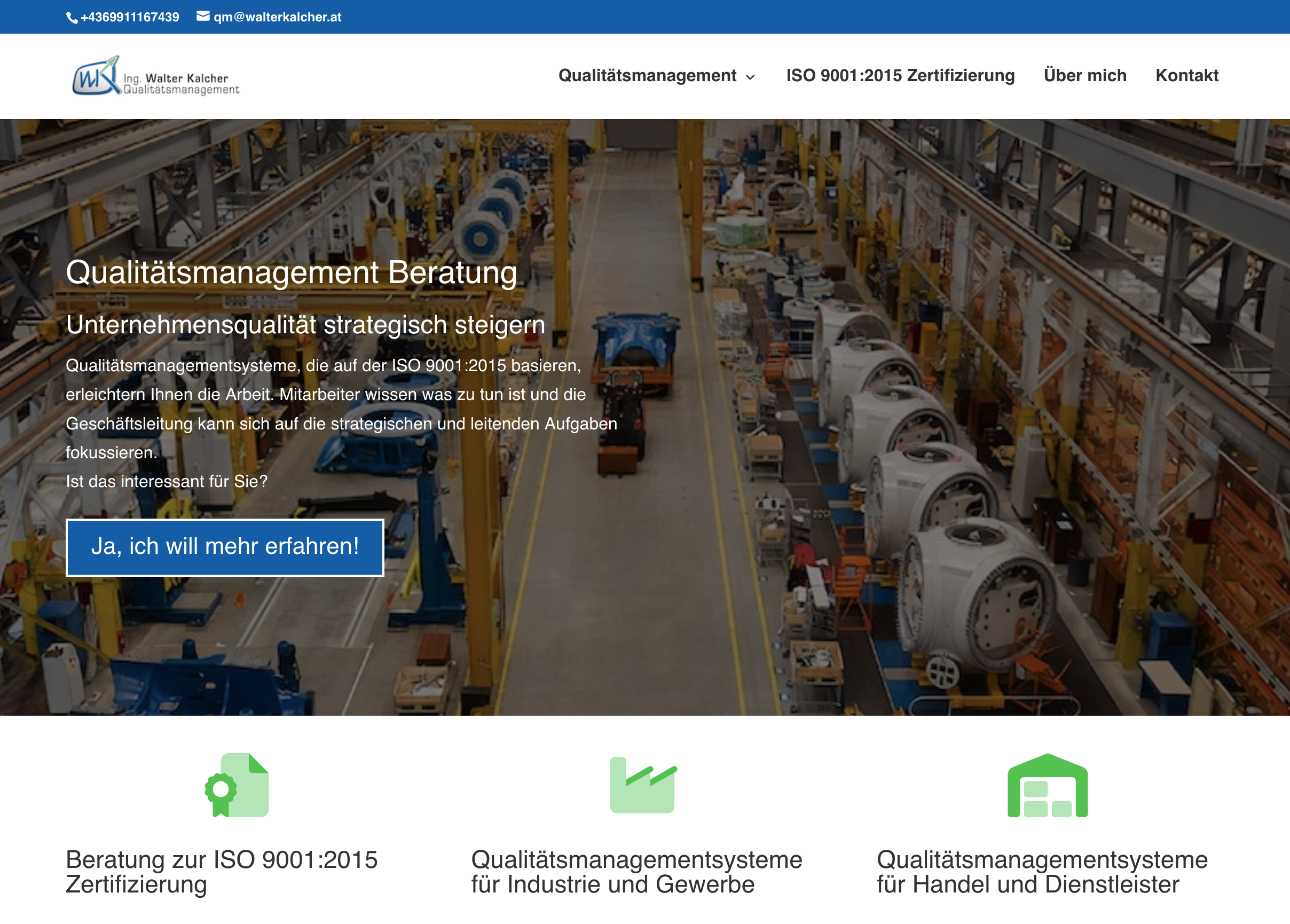 Website- und SEO-Überarbeitung für Qualitätsmanagement-Beratung